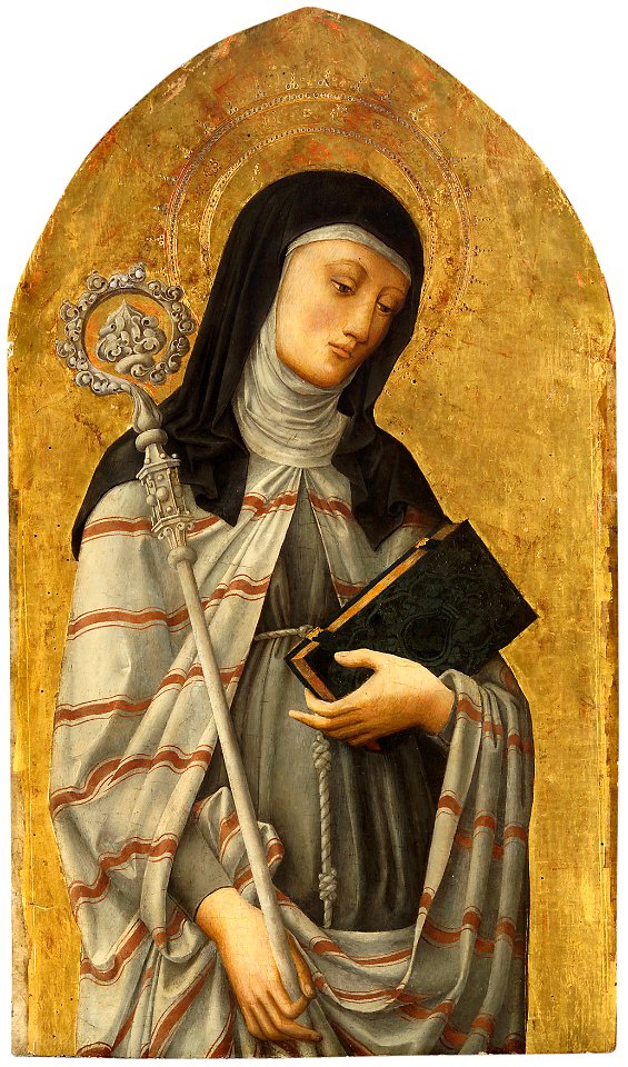 Bartolomeo Vivarini, , Kunsthistorisches Museum Wien, Gemäldegalerie - Hl. Clara - GG 6685 - Kunsthistorisches Museum