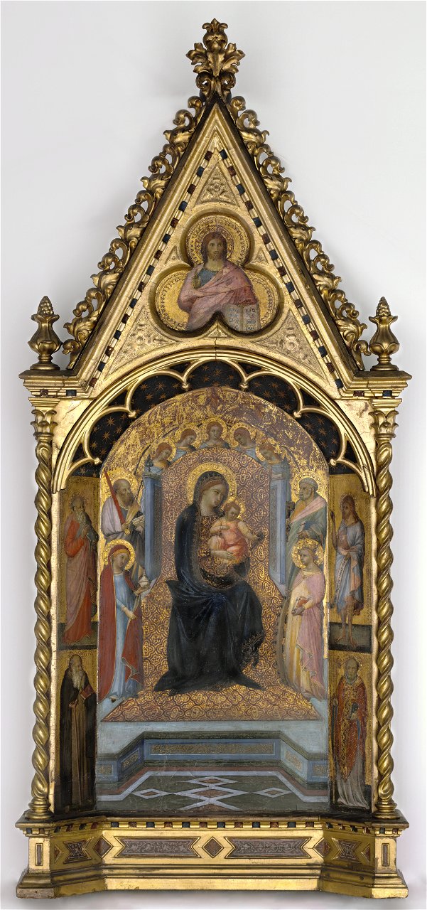 Bartolommeo Bulgarini - The Virgin Enthroned with Saints and Angels - P15n8 - Isabella Stewart Gardner Museum
