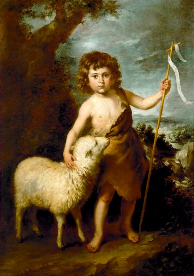 Bartolomé Esteban Murillo - Juan el Bautista como un niño (KHM)