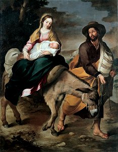 Bartolomé Esteban Murillo - The Flight into Egypt - Google Art Project