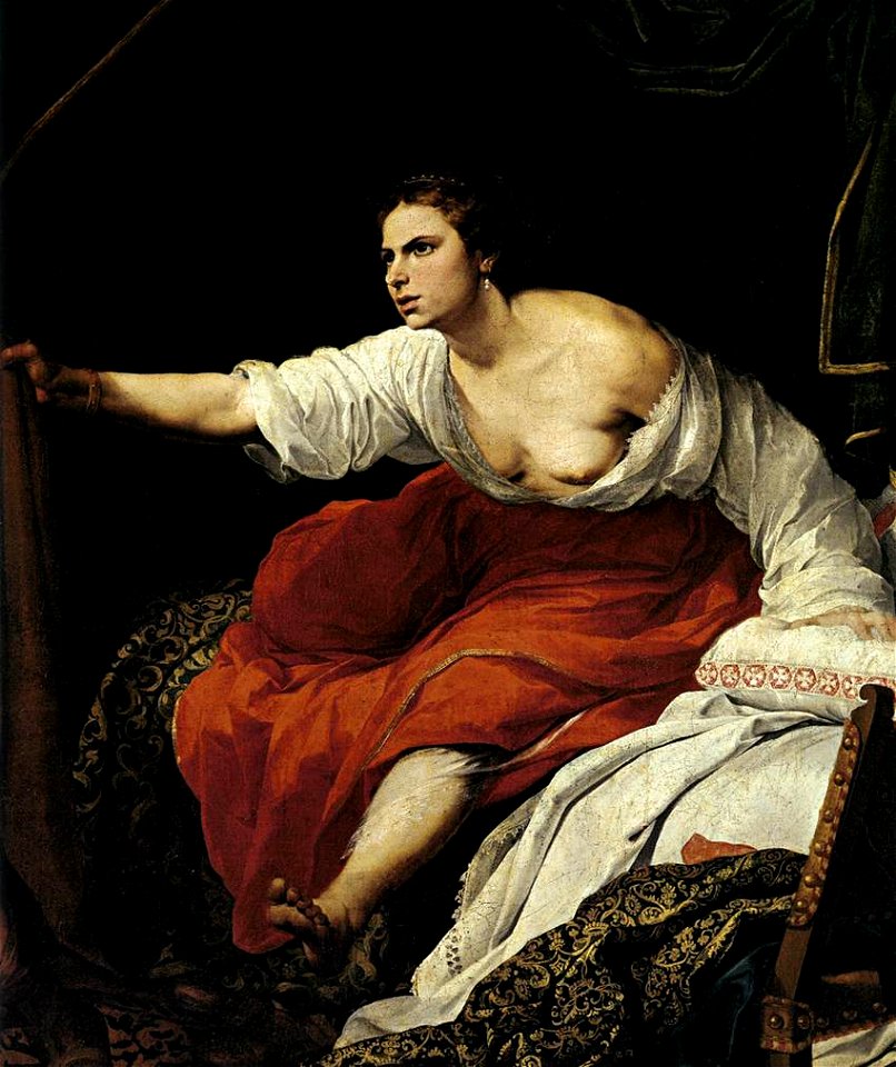 Bartolomé Esteban Perez Murillo - Joseph and Potiphar's Wife (detail) - WGA16347