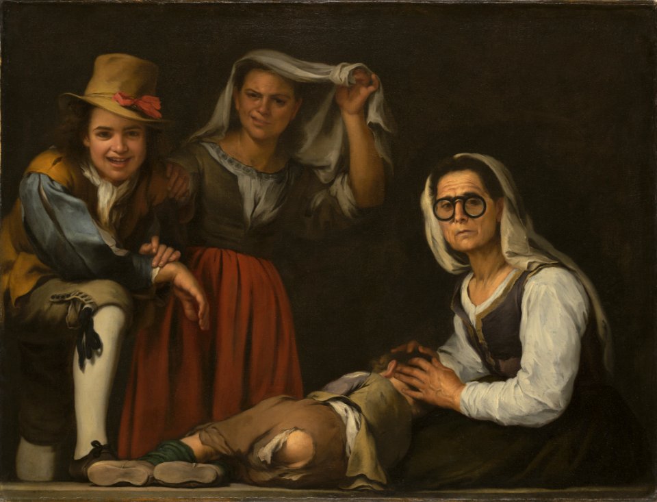 Bartolomé Esteban Murillo - Four Figures on a Step - Google Art Project
