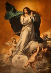 Bartolomé Murillo (1617-1682) - De Onbevlekte ''La Colosal'' - Sevilla Bellas Artes 22-03-2011 11-45-44