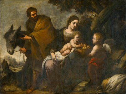 Bartolomé Estebán Murillo - Flight into Egypt - O 5167 - Slovak National Gallery