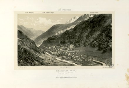 Barèges-les-Bains - Vue prise au-dessus de la route - Fonds Ancely - B315556101 A PETIT 3 024