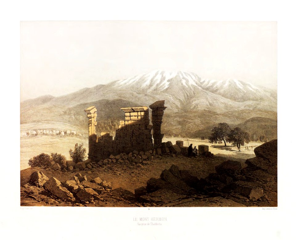 14.Le mont Hermon, vue prise de Thelthatha
