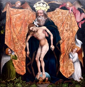1420 Heilige Dreieinigkeit (Gnadenstuhl) Gemäldegalerie anagoria. Free illustration for personal and commercial use.