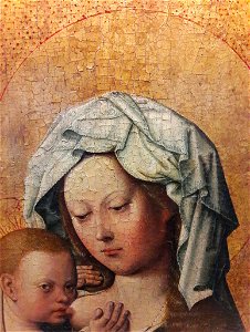 Campin Madonna and Child (detail) 01