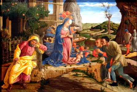 1451 Mantegna Die Anbetung der Hirten Metropolitan Museum of Art anagoria