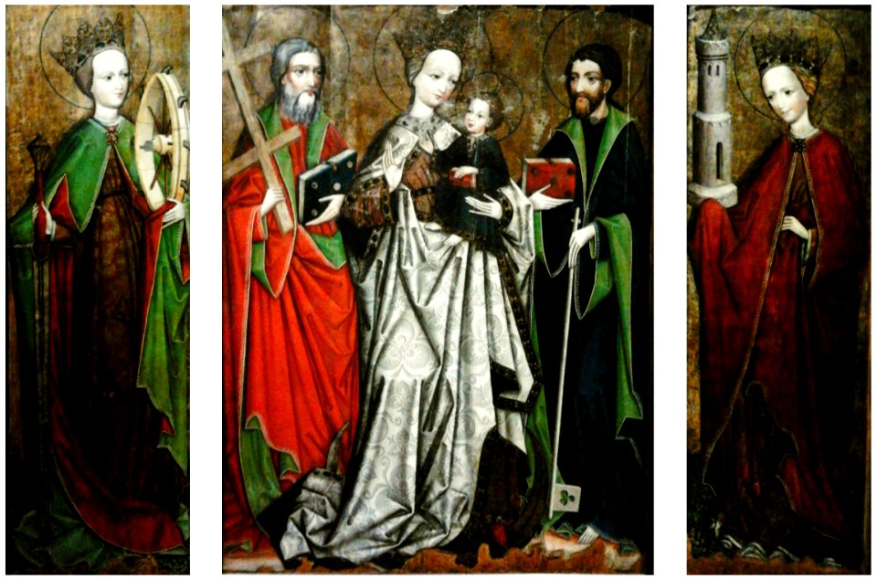 Lesser Poland Triptych of Madonna and Child