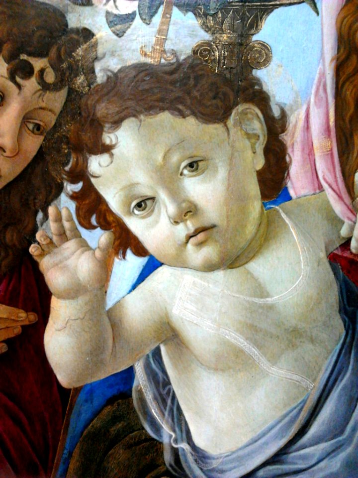 Botticelli Madonna and Child (detail) 01
