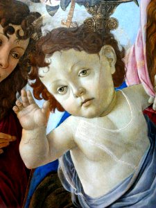 Botticelli Madonna and Child (detail) 01. Free illustration for personal and commercial use.