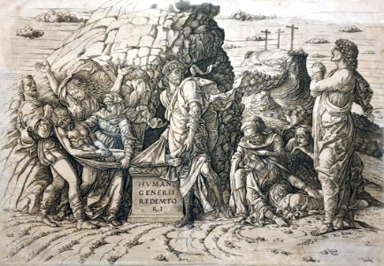 1483 Mantegna Die Grablegung Christi Kupferstichkabinett anagoria