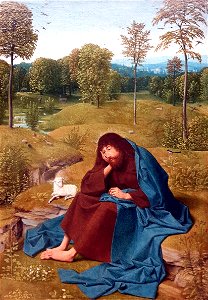 1484 tot Sint Jans Johannes der Täufer in der Einöde Gemäldegalerie Kat.Nr. 1631 anagoria