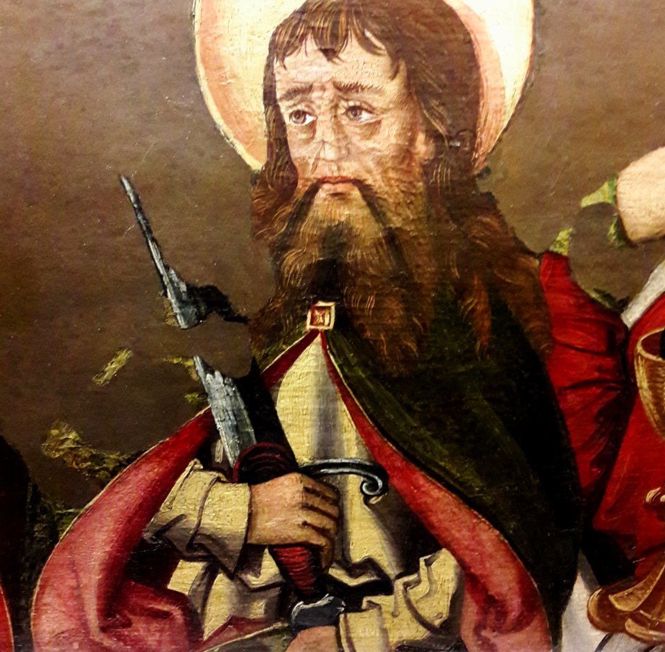 Anonymous Altar predella with Christ and Twelve Apostles (detail) 03