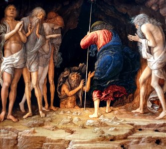 1492 Mantegna Der Abstieg Christi in die Vorhölle Privatsammlung anagoria. Free illustration for personal and commercial use.