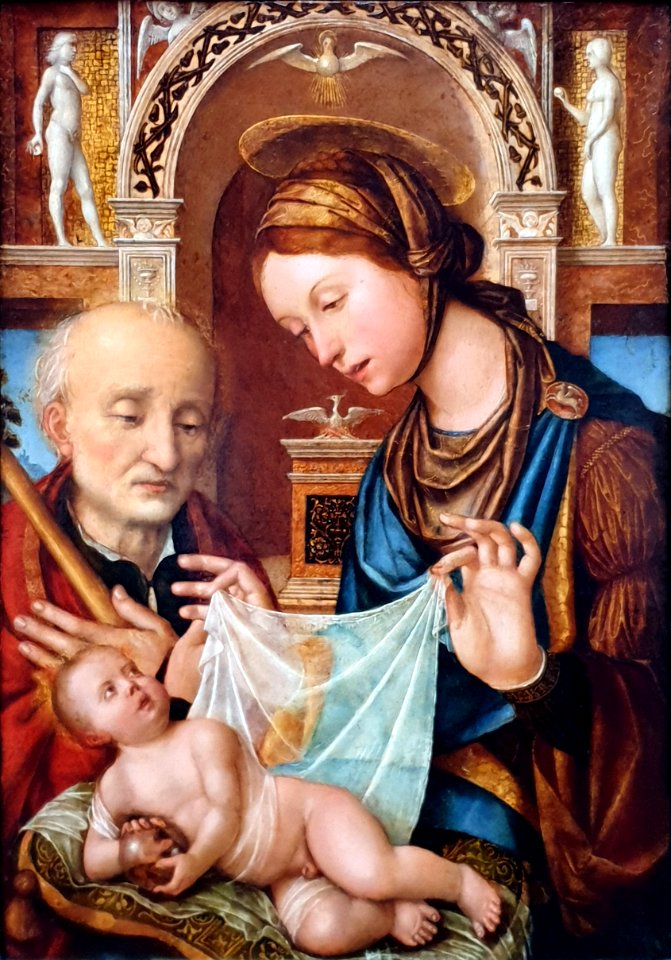 1500 de Maineri Die Heilige Familie Gemäldegalerie Kat.Nr. 1632 anagoria