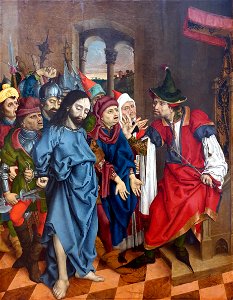 1500 Meister LCz Christus vor Pilatus Gemäldegalerie Kat.Nr. 1847 anagoria