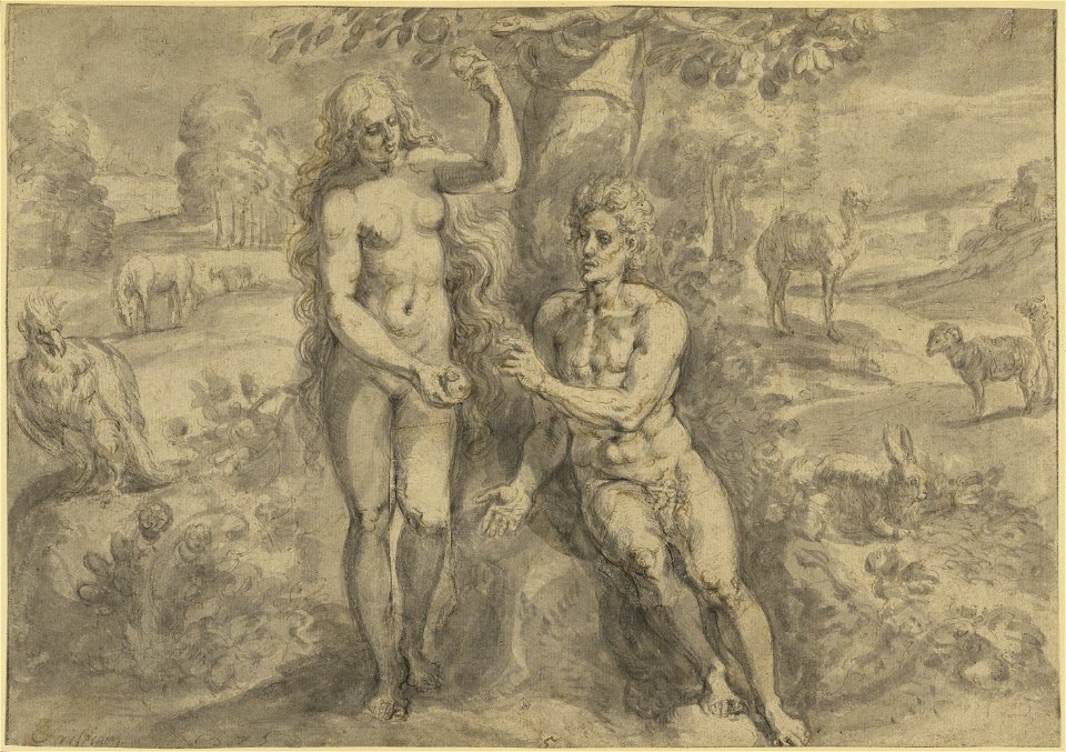 Chrispijn van den Broeck - Eve Tempting Adam