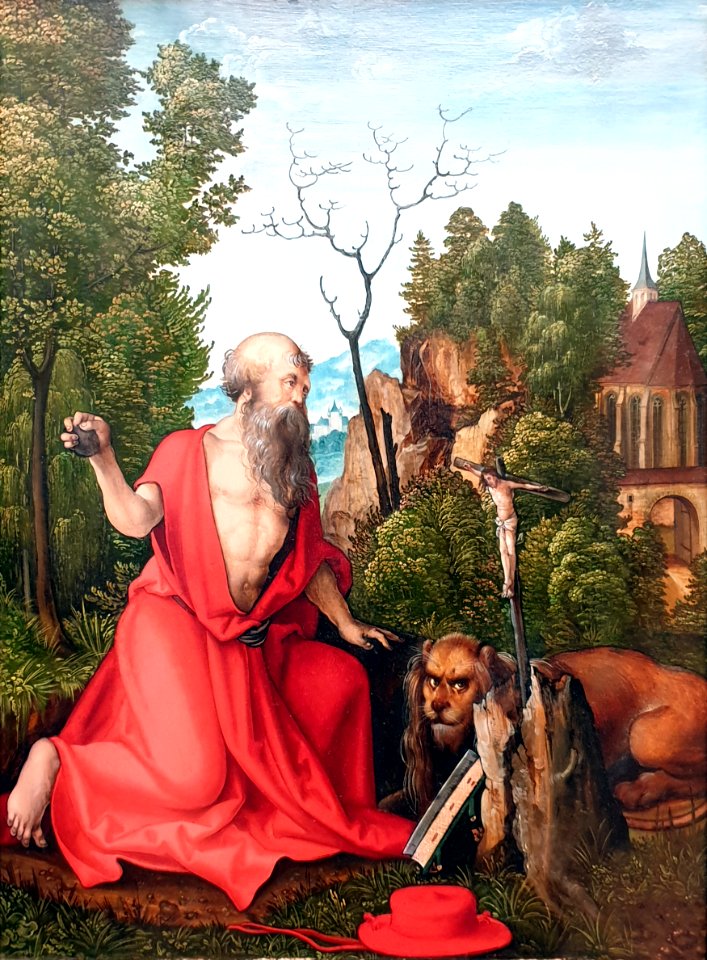 1504 Schäufelein Der Heilige Hieronymus Gemäldegalerie Kat.Nr. 2101 anagoria