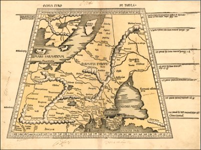 1513 map of Baltic, Scandinavia, Poland & Eastern Europe by Martin Waldseemüller