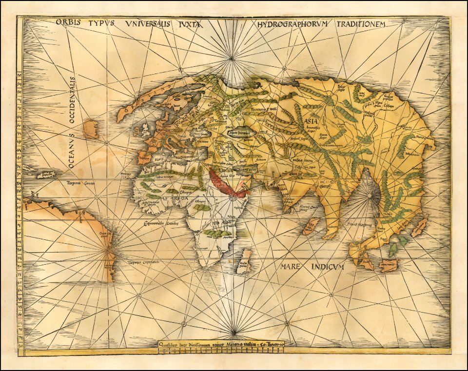 1513 Map Of The World By Martin Waldseem Ller Free Stock   1513 Map Of The World By Martin Waldseemuller Illustration Md 