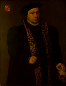 Michiel Coxie - Man with a skull