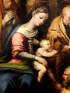 Ortolano Adoration of the Magi (detail) 01