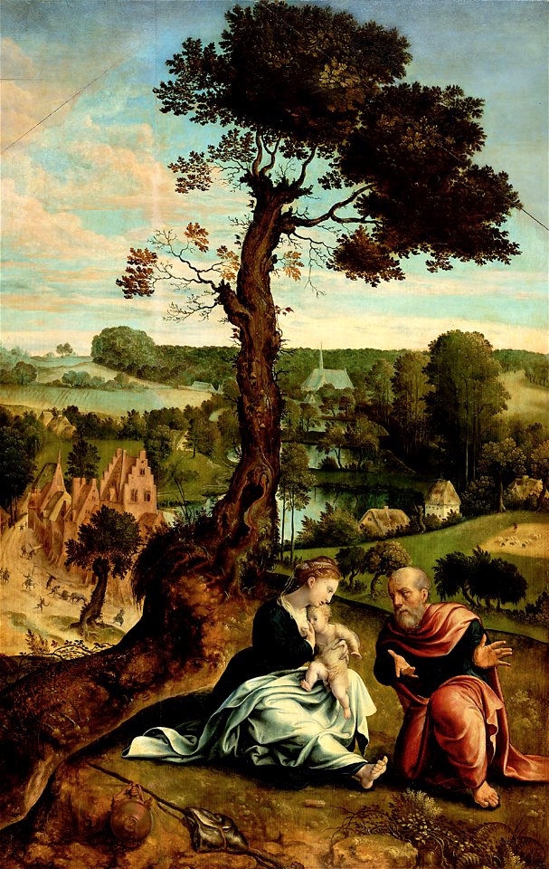 Pieter Coecke van Aelst - Rest on the Flight into Egypt