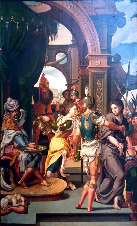 1540 Coecke van Aelst Handwaschung des Pilatus Jagdschloss Grunewald anagoria