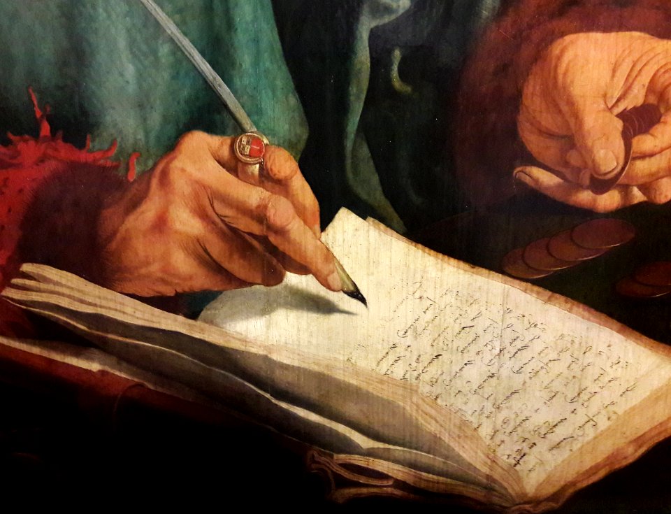 Reymerswaele Two tax collectors (detail) 03