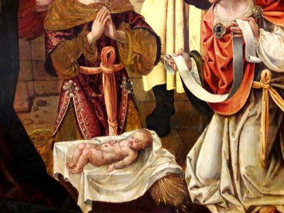 Coecke van Aelst Adoration of the Shepherds (detail) 03
