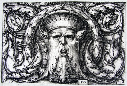 Beham Ornament with a mask