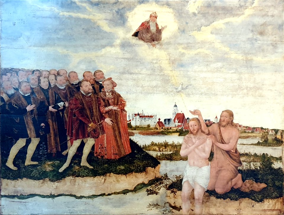 1556 Cranach d.J. Taufe Christi Jagdschloss Grunewald anagoria