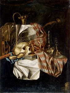 Franciscus Gysbrechts (Bordeaux) - Vanitas. Free illustration for personal and commercial use.