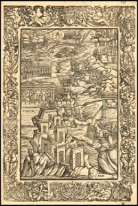 1568 map of the Paris Area by Ludovico Ariosto