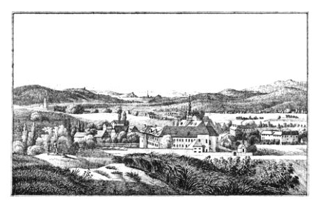 158 Schloss Lankowitz - Maria Lankowitz, Voitsberg - J.F.Kaiser Lithografirte Ansichten der Steiermark 1830