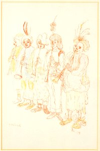 16. Muzikanten II (uit- La Gamme d'Amour), James Ensor, Mu.ZEE Oostende, SM001231