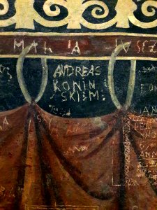 Graffiti signatures in the Holy Trinity Chapel in Lublin 02