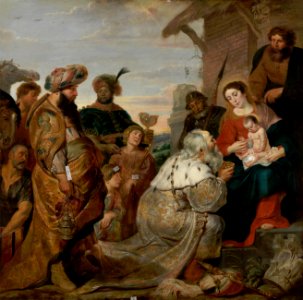 Cornelis de Vos - The adoration of the Magi. Free illustration for personal and commercial use.