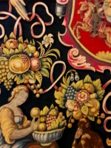 Flanders Tapestry with the coat of arms of Anna Catherine Constance Vasa (detail) 05