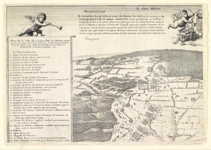 Wenceslaus Hollar, Jacob van Werden - Siege of Landrecies, top left