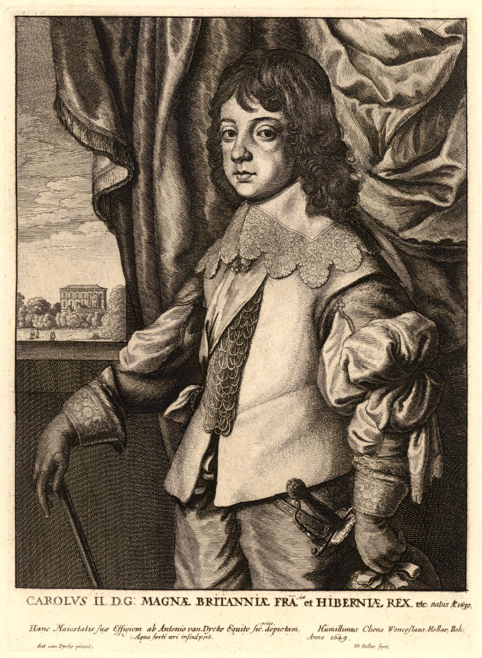 Wenceslas Hollar - Charles II (State 7)