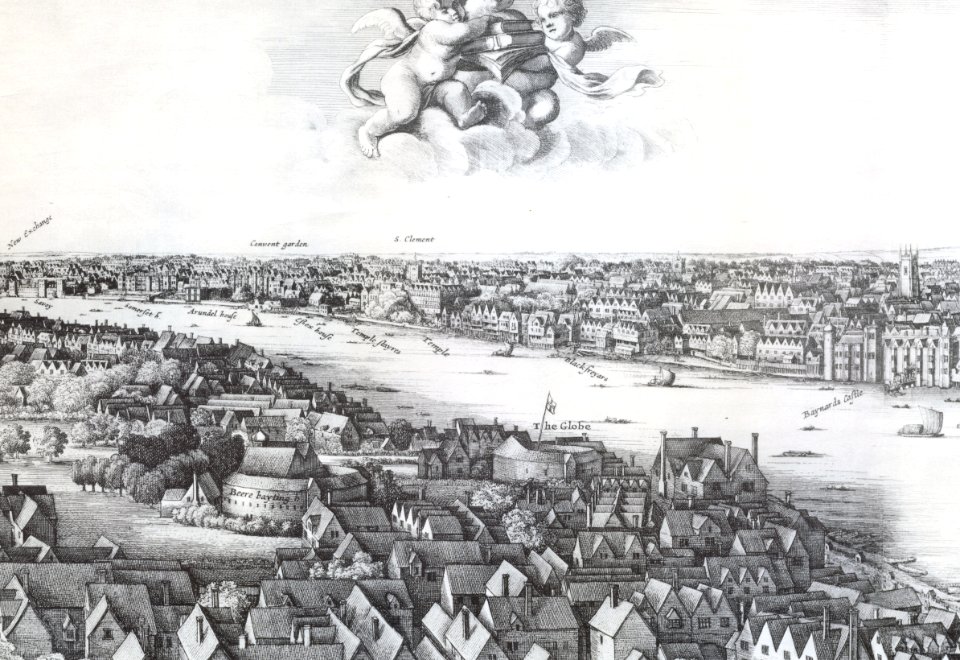 1647 Long view of London From Bankside - Wenceslaus Hollar (cropped)
