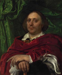 Bartholomeus van der Helst - Portrait of a gentleman, half length. Free illustration for personal and commercial use.