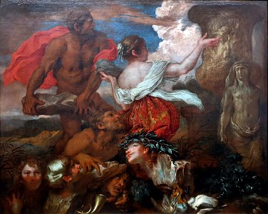 1655 Castiglione Deukalion und Pyrra Gemäldegalerie Kat.Nr. 2078 anagoria