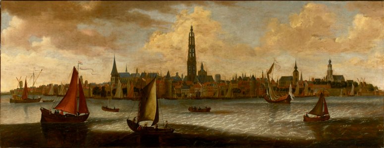 Mathys Schoevaerdts - View of Antwerp's roadstead