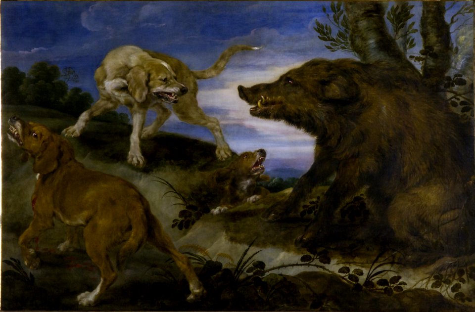 Paul de Vos - Boar hunting