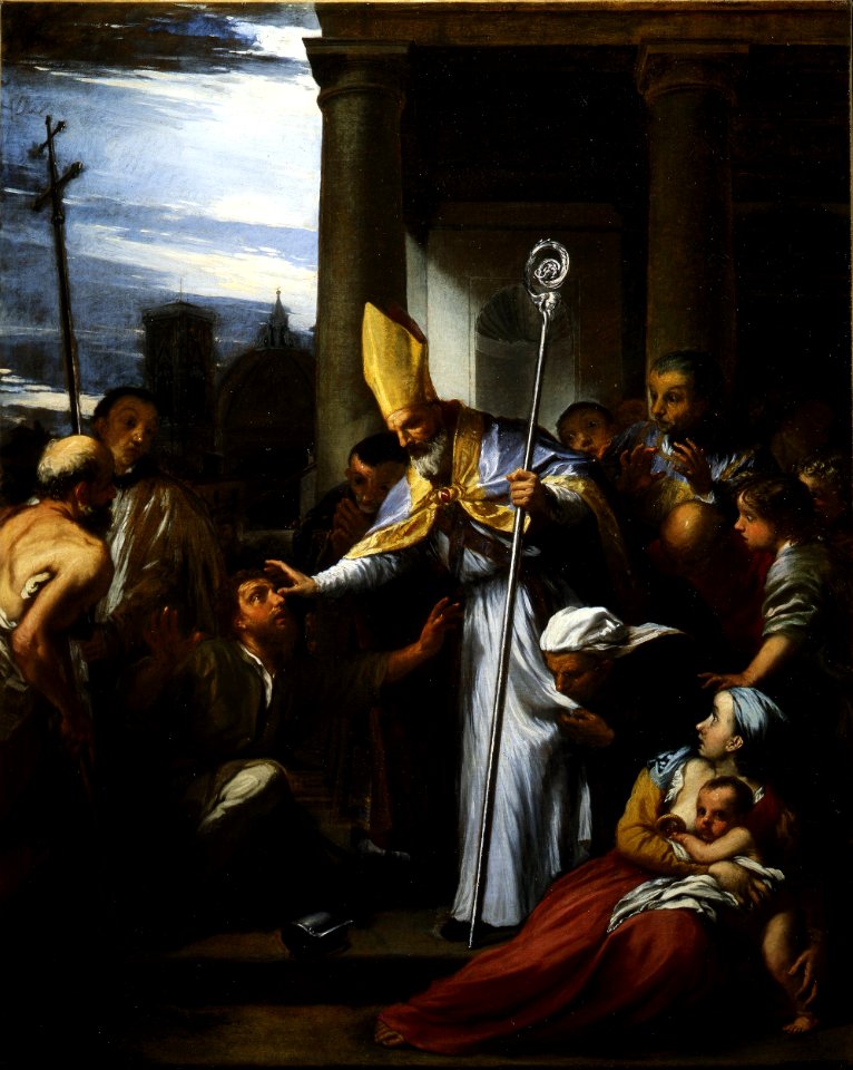 Livio Mehus - St Zenobius restores the sight of a blind man