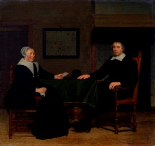 Musscher Adriaen Corver and his wife